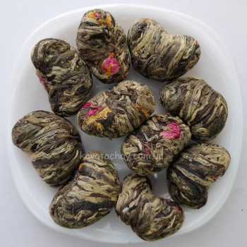 Зв'язаний білий чай Серце